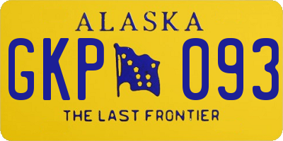 AK license plate GKP093