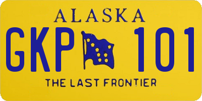 AK license plate GKP101