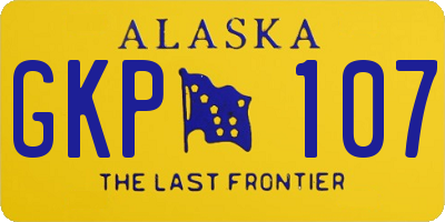 AK license plate GKP107