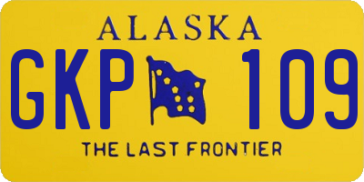 AK license plate GKP109