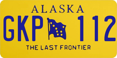 AK license plate GKP112