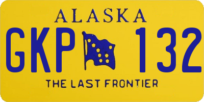 AK license plate GKP132