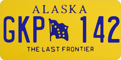 AK license plate GKP142