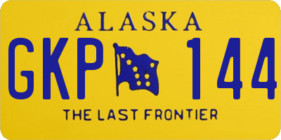 AK license plate GKP144