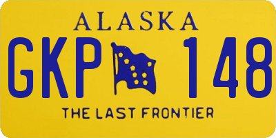 AK license plate GKP148