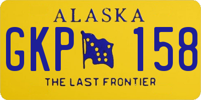 AK license plate GKP158