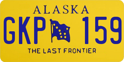 AK license plate GKP159