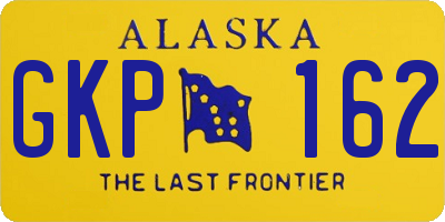 AK license plate GKP162