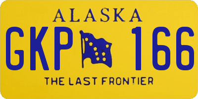 AK license plate GKP166