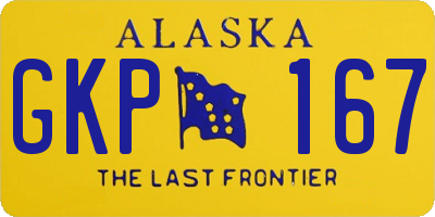 AK license plate GKP167