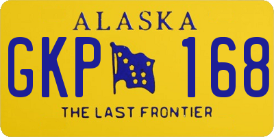 AK license plate GKP168