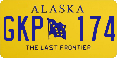 AK license plate GKP174