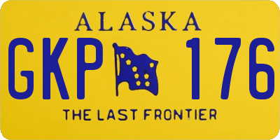 AK license plate GKP176