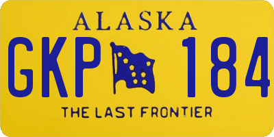 AK license plate GKP184