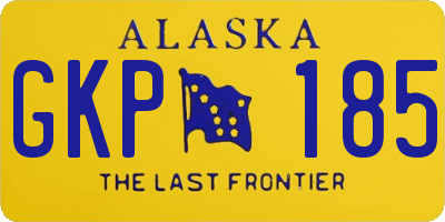 AK license plate GKP185