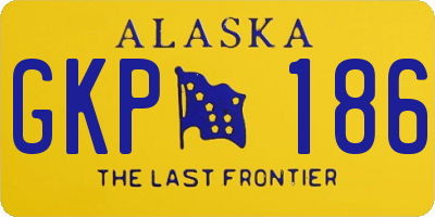 AK license plate GKP186