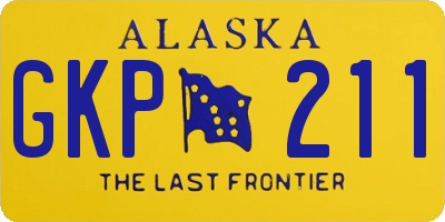 AK license plate GKP211