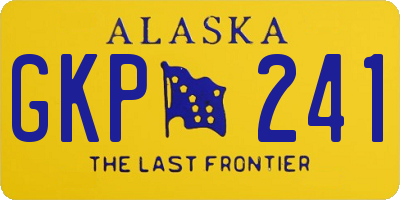 AK license plate GKP241