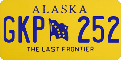AK license plate GKP252
