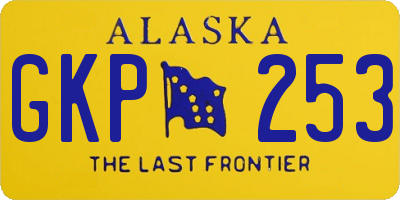 AK license plate GKP253