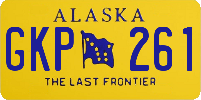 AK license plate GKP261