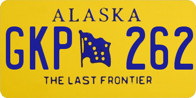 AK license plate GKP262