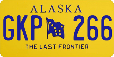 AK license plate GKP266