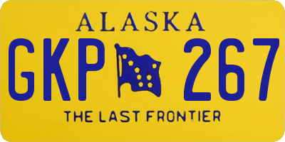 AK license plate GKP267
