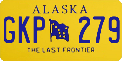 AK license plate GKP279