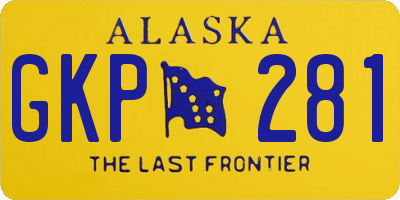 AK license plate GKP281