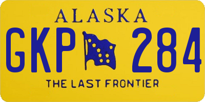 AK license plate GKP284