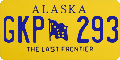 AK license plate GKP293