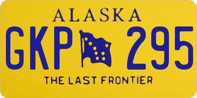 AK license plate GKP295