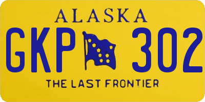AK license plate GKP302