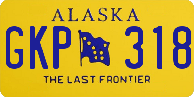 AK license plate GKP318