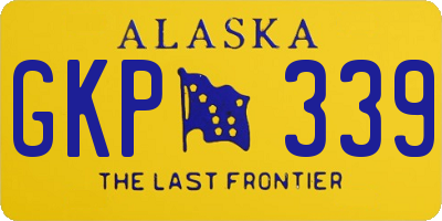 AK license plate GKP339