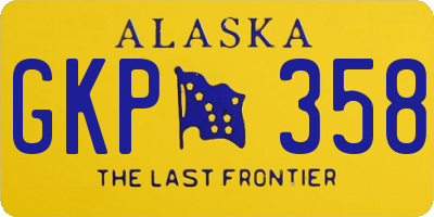 AK license plate GKP358