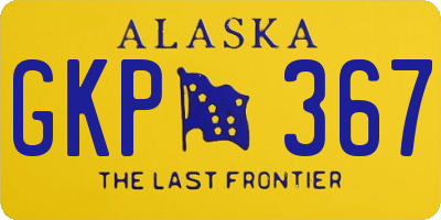 AK license plate GKP367