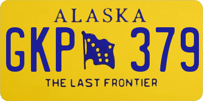 AK license plate GKP379