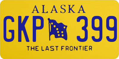 AK license plate GKP399