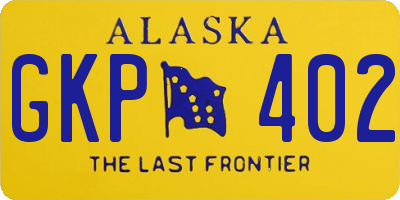 AK license plate GKP402