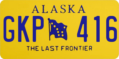 AK license plate GKP416