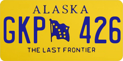 AK license plate GKP426