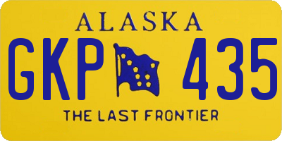AK license plate GKP435