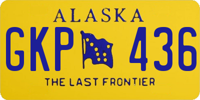 AK license plate GKP436
