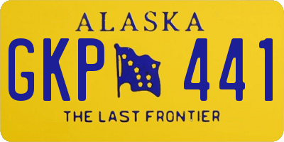 AK license plate GKP441