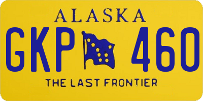 AK license plate GKP460