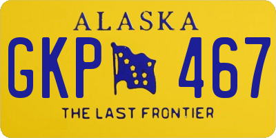 AK license plate GKP467