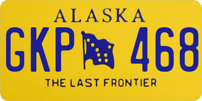 AK license plate GKP468
