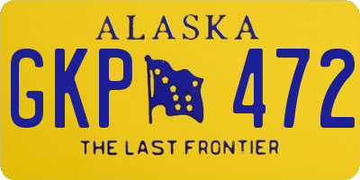 AK license plate GKP472